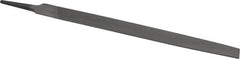 Value Collection - 12" Long, Second Cut, Half Round American-Pattern File - Double Cut, 0.3438" Overall Thickness, Tang - Benchmark Tooling