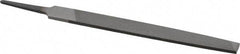 Value Collection - 6" Long, Second Cut, Mill American-Pattern File - Single Cut, 7/64" Overall Thickness, Tang - Benchmark Tooling