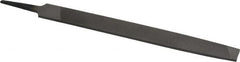 Value Collection - 8" Long, Second Cut, Mill American-Pattern File - Single Cut, 9/64" Overall Thickness, Tang - Benchmark Tooling