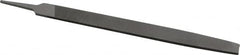 Value Collection - 12" Long, Second Cut, Mill American-Pattern File - Single Cut, 7/32" Overall Thickness, Tang - Benchmark Tooling