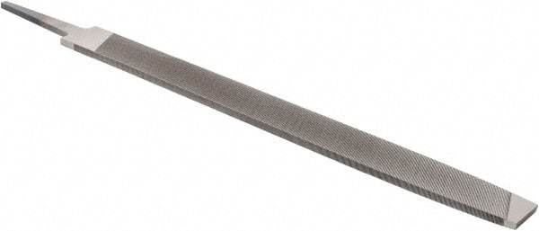 Value Collection - 14" Long, Bastard Cut, Mill American-Pattern File - Single Cut, 1/4" Overall Thickness, Tang - Benchmark Tooling