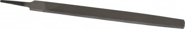Value Collection - 10" Long, Smooth Cut, Flat American-Pattern File - Double Cut, 1/4" Overall Thickness, Tang - Benchmark Tooling