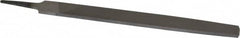 Value Collection - 10" Long, Smooth Cut, Flat American-Pattern File - Double Cut, 1/4" Overall Thickness, Tang - Benchmark Tooling