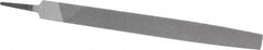 Value Collection - 12" Long, Bastard Cut, Flat American-Pattern File - Double Cut, 9/32" Overall Thickness, Tang - Benchmark Tooling