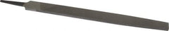 Value Collection - 12" Long, Second Cut, Flat American-Pattern File - Double Cut, 9/32" Overall Thickness, Tang - Benchmark Tooling