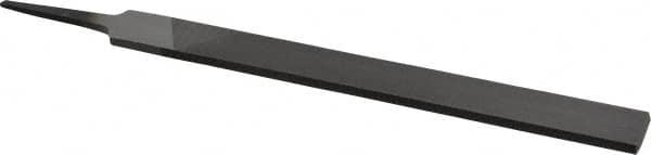 Value Collection - 8" Long, Smooth Cut, Hand American-Pattern File - Double Cut, 7/32" Overall Thickness, Tang - Benchmark Tooling