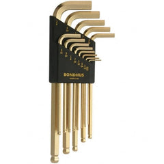 Bondhus - Hex Key Sets Tool Type: Ball End Handle Type: L-Key Long Arm - Benchmark Tooling