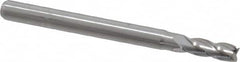 Kyocera - 7/64", 21/64" LOC, 1/8" Shank Diam, 1-1/2" OAL, 4 Flute, Solid Carbide Square End Mill - Single End, Uncoated, Spiral Flute, Centercutting, Right Hand Cut, Right Hand Flute, Series 1810 - Benchmark Tooling