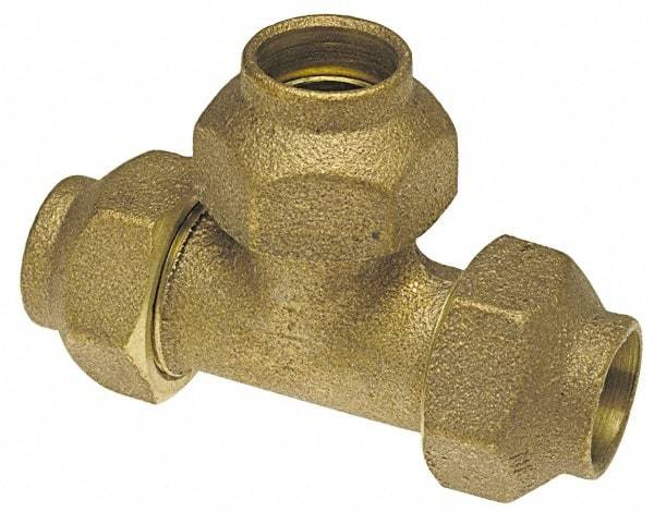 NIBCO - 1/2" Cast Copper Pipe Flared Tee - FL x FL x FL - Benchmark Tooling