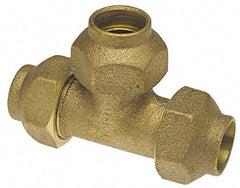 NIBCO - 1/2" Cast Copper Pipe Flared Tee - FL x FL x FL - Benchmark Tooling