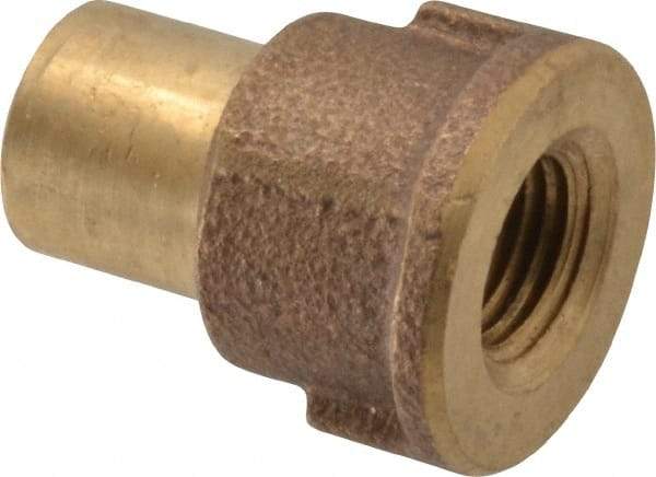 NIBCO - 1/2 x 1/4" Cast Copper Pipe Adapter - FTG x F, Pressure Fitting - Benchmark Tooling