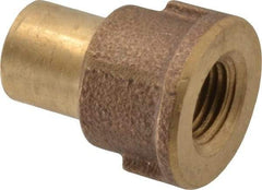 NIBCO - 1/2 x 1/4" Cast Copper Pipe Adapter - FTG x F, Pressure Fitting - Benchmark Tooling