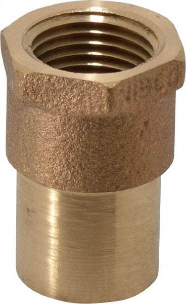 NIBCO - 3/4 x 1/2" Cast Copper Pipe Adapter - FTG x F, Pressure Fitting - Benchmark Tooling