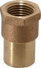 NIBCO - 3/4 x 1/2" Cast Copper Pipe Adapter - FTG x F, Pressure Fitting - Benchmark Tooling