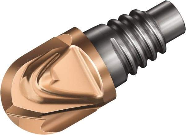 Sandvik Coromant - 316..BM..G G Grade 1030 Carbide Ball Nose Milling Tip Insert - 4 Flutes, 25mm Cutting Diam, 13.5mm Depth of Cut, 25.6mm Extension, 0.4921" Cnr Rad, 40° Helix - Benchmark Tooling