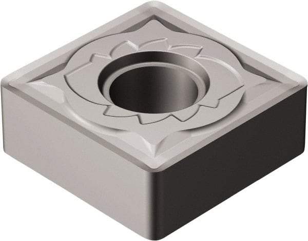 Sandvik Coromant - DNMG644 SMR Grade H13A Carbide Turning Insert - Uncoated, 55° Diamond, 3/4" Inscr Circle, 1/4" Thick, 1/16" Corner Radius - Benchmark Tooling