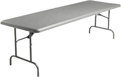 ICEBERG - 30" Long x 96" Wide x 29" High, Folding Table - Charcoal - Benchmark Tooling