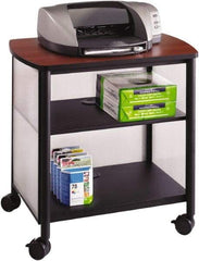Safco - Black & Cherry Case/Stand - Use with Printer, Office Machines - Benchmark Tooling