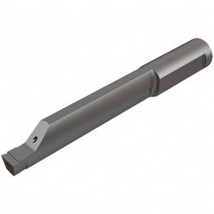 Iscar - 5mm Groove Width, 20mm Min Hole Diam, 20mm Max Hole Depth, Face Grooving Tool - 40mm OAL, Solid Carbide, TiAlN/TiN Finish - Exact Industrial Supply