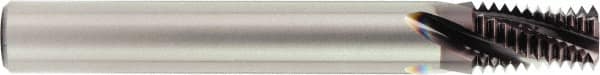 OSG - 1 - 11-1/2 NPT, 0.78" Cutting Diam, 4 Flute, Solid Carbide Helical Flute Thread Mill - Internal Thread, 1" LOC, 4" OAL, 1" Shank Diam - Benchmark Tooling