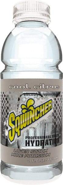 Sqwincher - 20 oz Bottle Cool Citrus Activity Drink - Ready-to-Drink - Benchmark Tooling