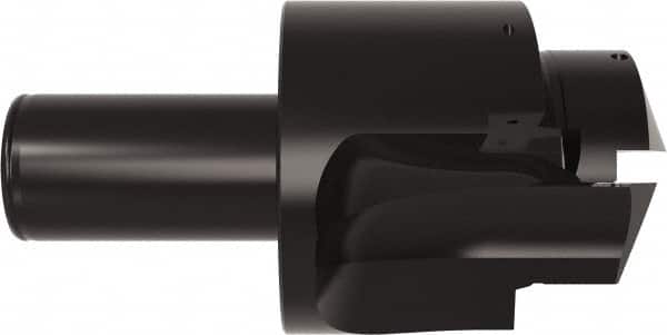 Allied Machine and Engineering - ISO 11926-1, MS 16142, SAE J1926-1 Standard, 2-1/2-12, 32 Tube Dash Number, 15° Porting Angle, 2.421" Pilot Diam, 1-1/2" Shank Diam, Indexable Spade Blade Insert Porting Tool - 2 Porting Inserts, 6-3/4" Overall Length - Benchmark Tooling