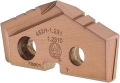 Allied Machine and Engineering - 31.27mm Diam x 3/16" Thick, Seat Code 2, 132° Included Angle Spade Drill Insert - AM200 Coated, Cobalt, Grade Super Cobalt, Series GEN2 T-A - Benchmark Tooling