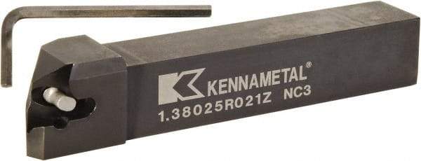 Kennametal - 1.380...92DEG, Right Hand Cut, -2° Lead Angle, 1" Shank Height x 1" Shank Width, Indexable Turning Toolholder - 6" OAL, D4FIX..R.. Insert Compatibility, Series Fix-Perfect - Benchmark Tooling