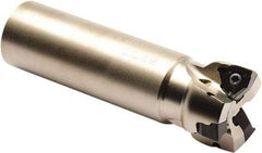 Seco - 20mm Cut Diam, 4mm Max Depth of Cut, 20mm Shank Diam, 90mm OAL, Indexable Square Shoulder End Mill - XNEX 04 Inserts, Weldon Shank, 90° Lead Angle, Through Coolant, Series Square 6 - Benchmark Tooling