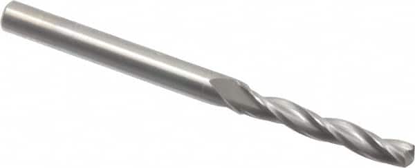 Accupro - #21 150° Solid Carbide Jobber Drill - Bright Finish, Spiral Flute, 2-1/2" OAL, Standard Point - Benchmark Tooling