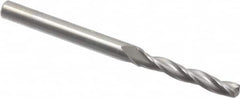 Accupro - #21 150° Solid Carbide Jobber Drill - Bright Finish, Spiral Flute, 2-1/2" OAL, Standard Point - Benchmark Tooling