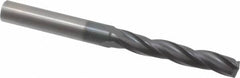 Accupro - 9/32" 150° Solid Carbide Jobber Drill - AlTiN Finish, Spiral Flute, 3" OAL, Standard Point - Benchmark Tooling