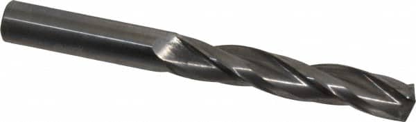 Accupro - 5/8" 150° Solid Carbide Jobber Drill - Bright Finish, Spiral Flute, 6" OAL, Standard Point - Benchmark Tooling