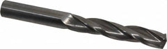 Accupro - 5/8" 150° Solid Carbide Jobber Drill - Bright Finish, Spiral Flute, 6" OAL, Standard Point - Benchmark Tooling
