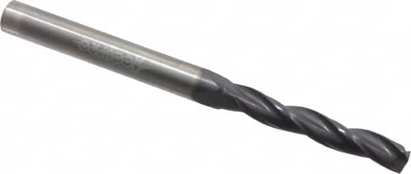 Accupro - 13/64" 150° Solid Carbide Jobber Drill - AlTiN Finish, Spiral Flute, 3" OAL, Standard Point - Benchmark Tooling