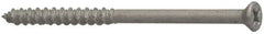 Elco - 1/4" Diam, 2-1/4" OAL, Phillips Drive, Concrete Screw & Masonry Fastener - Stainless Steel, StalGard Silver Finish, Includes #2 Drill Bit - Benchmark Tooling