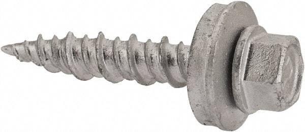 Elco - #10-15 Hex Washer Head Sheet Metal Screw - Steel, 1" Length Under Head, ASTM B117 - Benchmark Tooling