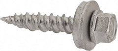 Elco - #10-15 Hex Washer Head Sheet Metal Screw - Steel, 1" Length Under Head, ASTM B117 - Benchmark Tooling