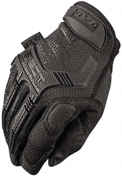 Mechanix Wear - Size 2XL Synthetic Leather/TPR Anti-Vibration/Impact Protection Work Gloves - For Mechanic's & Lifting, Uncoated, Hook & Loop Cuff, Full Fingered, Black, Paired - Benchmark Tooling