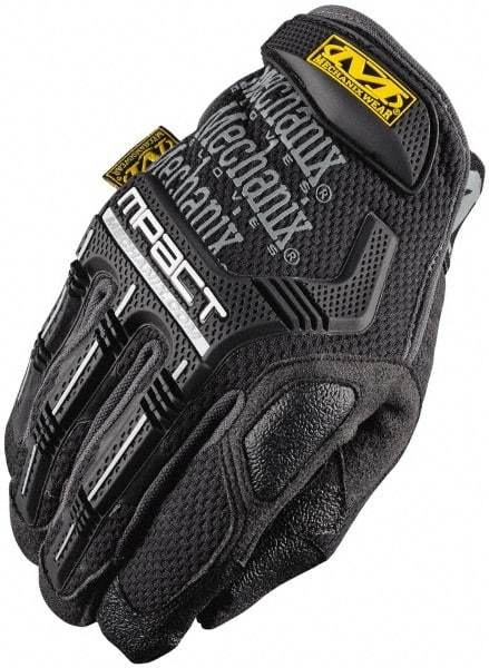 Mechanix Wear - Size XL Synthetic Leather/TPR Anti-Vibration/Impact Protection Work Gloves - For Mechanic's & Lifting, Uncoated, Hook & Loop Cuff, Full Fingered, Black/Gray, Paired - Benchmark Tooling