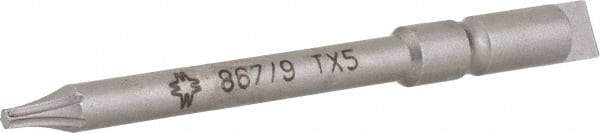 Wera - 4mm Drive, Torx Precision Screwdriver Bit - 1-3/4" OAL - Benchmark Tooling