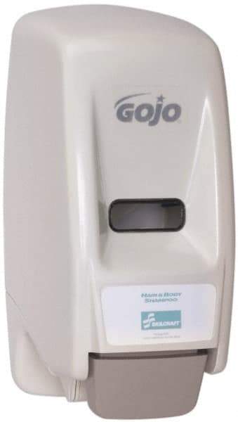 Ability One - 800 mL Liquid Hand Sanitizer Dispenser - Plastic, Hanging, White - Benchmark Tooling