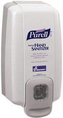 Ability One - 1000 mL Liquid Hand Sanitizer Dispenser - Plastic, Hanging, Gray - Benchmark Tooling