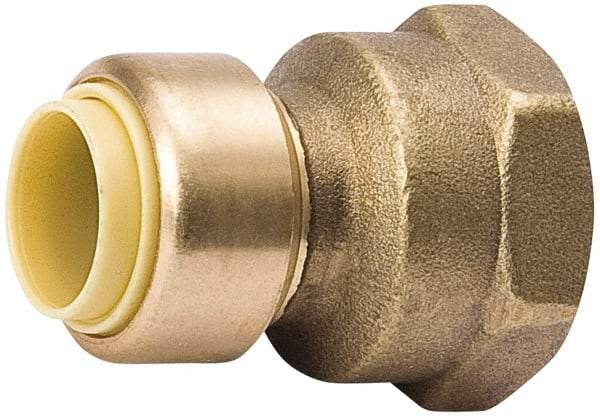 Value Collection - 1/2 x 3/4" Tube OD, 7/8 Standard Lead Free Brass Push-to-Connect Tube Union - Tube to Tube Connection, 200 Max psi, EPDM O-Ring - Benchmark Tooling
