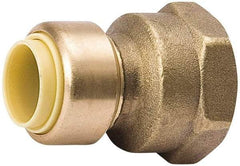 Value Collection - 1/2 x 3/4" Tube OD, 7/8 Standard Lead Free Brass Push-to-Connect Tube Union - Tube to Tube Connection, 200 Max psi, EPDM O-Ring - Benchmark Tooling