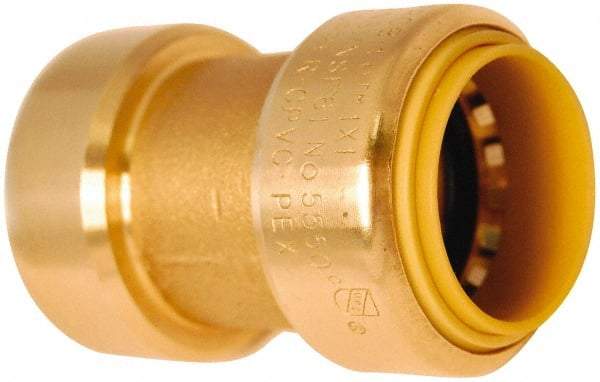 Value Collection - 3/4 x 1/2" Tube OD, 5/8 Standard Lead Free Brass Push-to-Connect Tube Union - Tube to Tube Connection, 200 Max psi, EPDM O-Ring - Benchmark Tooling