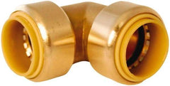 Value Collection - 1 x 3/4" Tube OD, 7/8 Standard Lead Free Brass Push-to-Connect Tube Union Elbow - Tube to Tube Connection, 200 Max psi, EPDM O-Ring - Benchmark Tooling