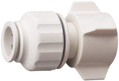 Value Collection - 1/2" OD, 3/4 Thread, Polysulfone Push-to-Connect Female Connector - 250 Max psi, White - Benchmark Tooling