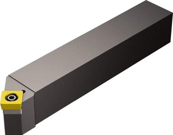 Sandvik Coromant - SSDCR/L, Right Hand Cut, 45° Lead Angle, 20mm Shank Height x 20mm Shank Width, Neutral Rake Indexable Turning Toolholder - 124.98mm OAL, SCMT 09 T3 08, SCMT 3(2.5)2 Insert Compatibility, Series CoroTurn 107 - Benchmark Tooling