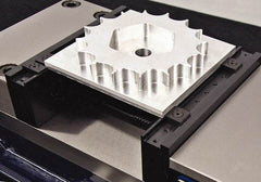 Mitee-Bite - 1" Jaw Width, Standard, Vise Jaw Set - Steel - Benchmark Tooling